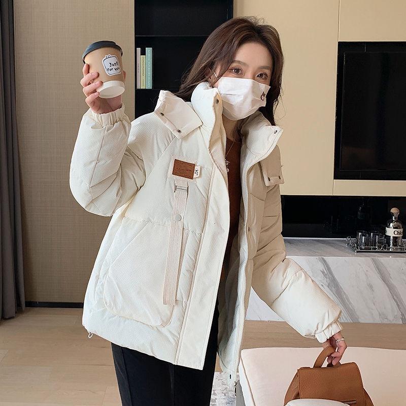 Down cotton-padded clothes women's winter new tooling thickened jacket vze bread clothes cotton-padded jacket tide