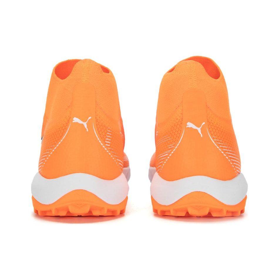 Puma Ultra Match + LL Slip-On TT (Rubber Studs) Indoor Durable Breathable Soccer Shoes Unisex Soccer Shoes Orange 107245-01
