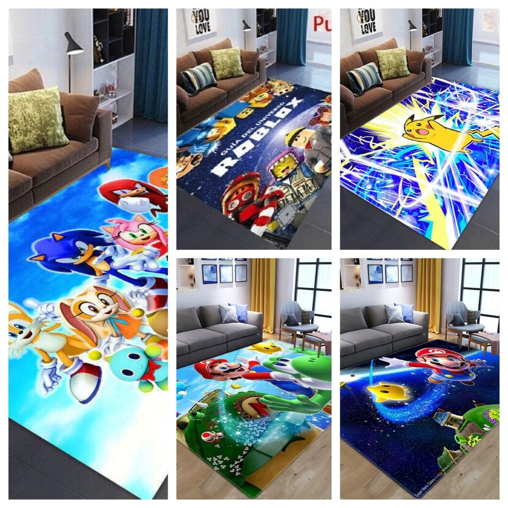 Kids Characters Non-Slip Home Rugs Bedroom Floor Room Mats Carpets Doormat Gift