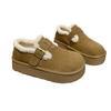 New Bread Shoes Fluffy Shoes Lazy One Pedal Beanie Shoes Boken Cotton Ladyshoes Cotton Shoes Women