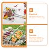 BBQ Net Grilled Fish Clip Basket Kitchen Barbecue Rack Stainless Steel Outdoor Portable