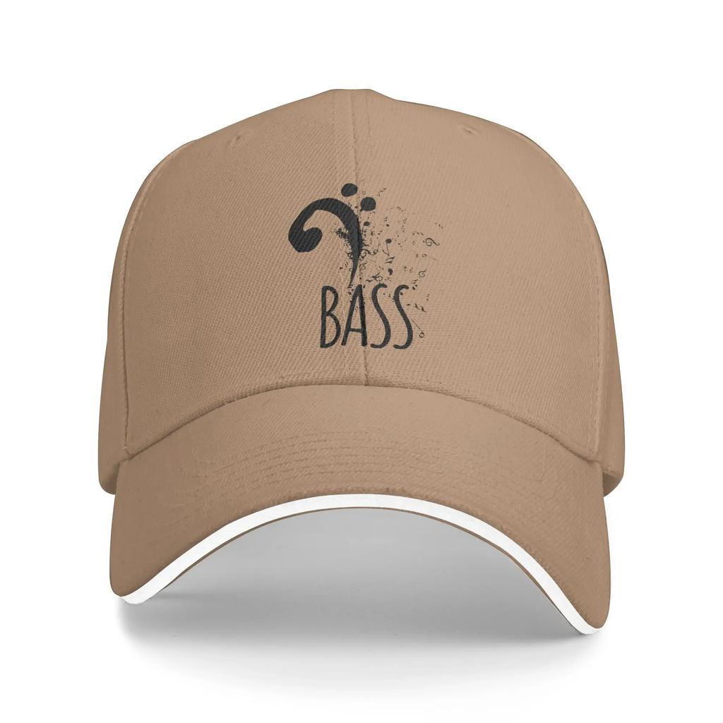 Bass Clef Music Logo Baseball Cap Notes Abstract Men Adult Custom DIY Hip Hop Hats Summer Classic Kpop Rock High Quality Caps