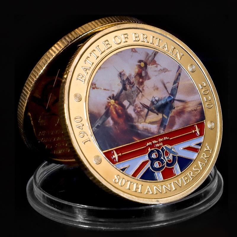 Battle of Britain commemorative coin, military coin, challenge coin, commemorative medal, enthusiast's collection