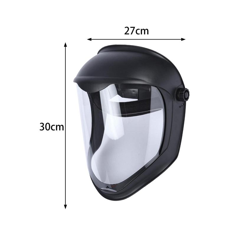 Full Face Shield Anti Fog Face Cover Reusable Protective Transparent Visor for Restaurant Lightweight Durable Multipurpose