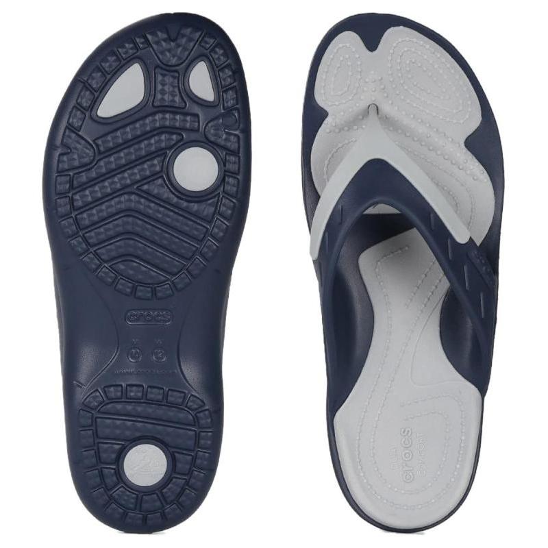 Crocs Rubber Sole Flip Flops Unisex Blue