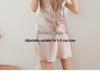Shan Mu Er 100% Mulberry Silk Nightgown with Lace Trim - Sexy Silk Camisole Pajamas