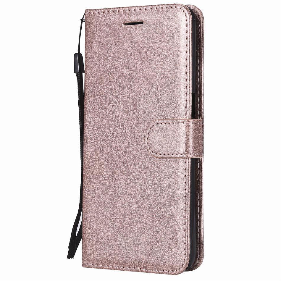 Cute Solid Color Flip Leather Cover For Case Samsung Galaxy S20 Ultra A51 A71 A6 A7 A8 Plus A9 2018 S10E S10 J330 J530 J730 D06Z
