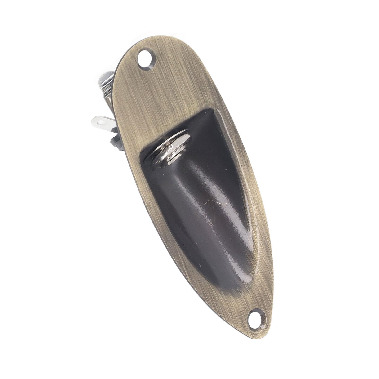 

Гнездо для входа/выхода гитары, пластина, тип лодочки, запасные части для электрогитары, цвет бронзовый