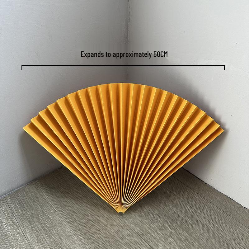 Roter halbkreisförmiger Bambuspapierfächer für Hochzeits- und Eventdekoration