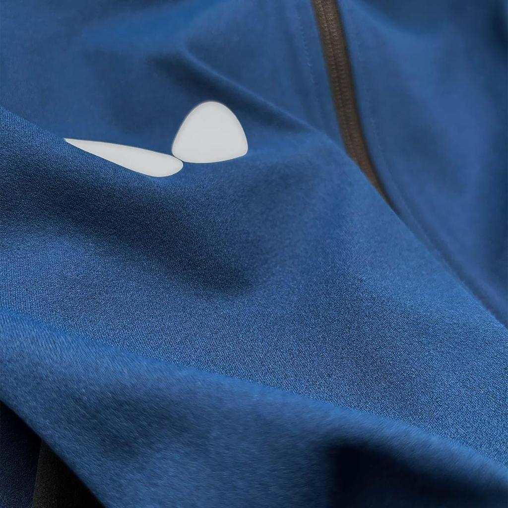 Butterfly Wiser Table Tennis Jacket Stretch Jersey Dark Blue Size S 47460 - Polyester 100% Unisex Sportswear