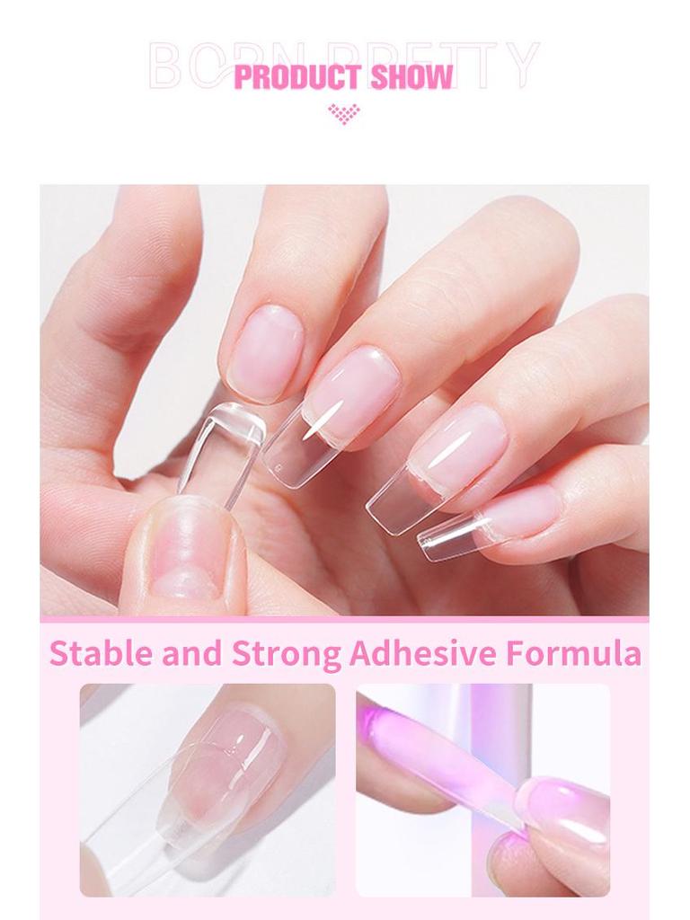 BORN PRETTY 6-in-1 Nail Gel: Base, Top Coat & Adhesive