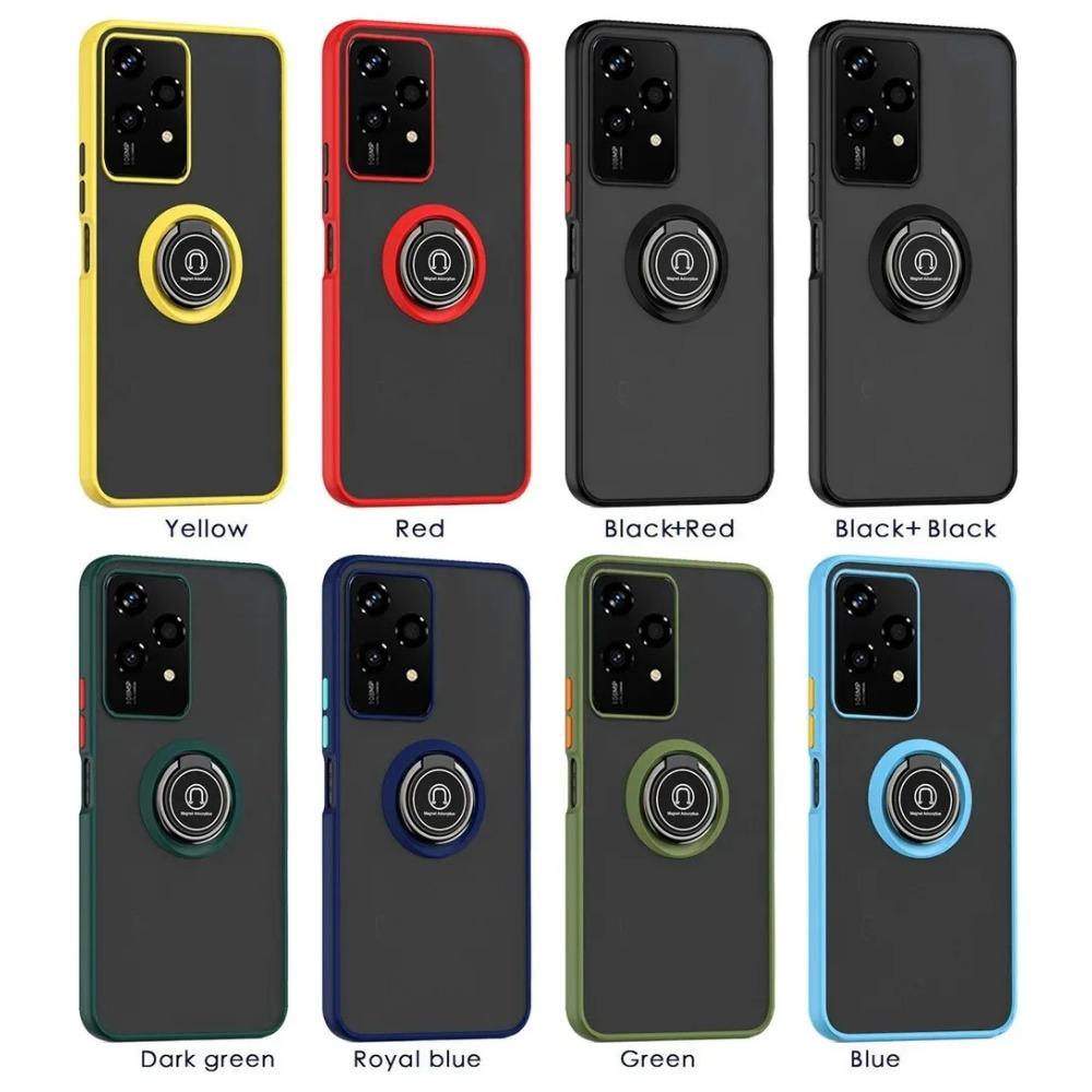 Custodia opaca armatura per Honor 200 Lite Cover Anello Supporto magnetico Supporto Antiurto Testurizzato Flessibile Business Protezione completa
