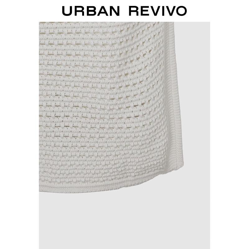 UR Women's Bohemian Textured Cutout Knit Mini Dress