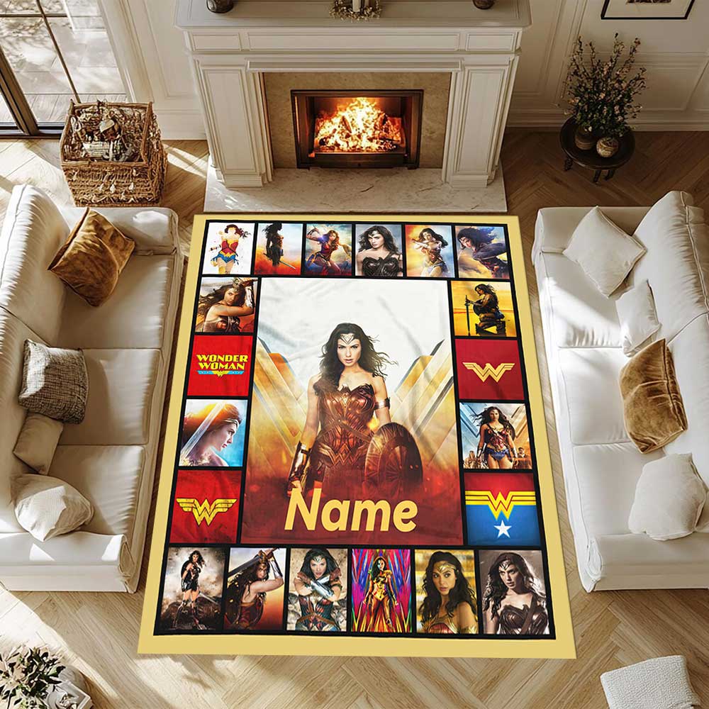 Warner (39) Customize your name rug, office chair cushion, home bedroom living room gift.