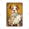 Metal Sign Gentleman Dog Wall Decor, Vintage Tin Plate for Living Room 20x30 cm