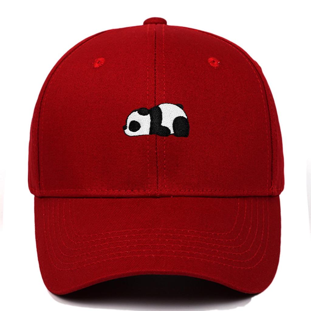 Panda Embroidery Baseball Cap - Unisex Summer Sports Hat, Custom Logo, Various Colors