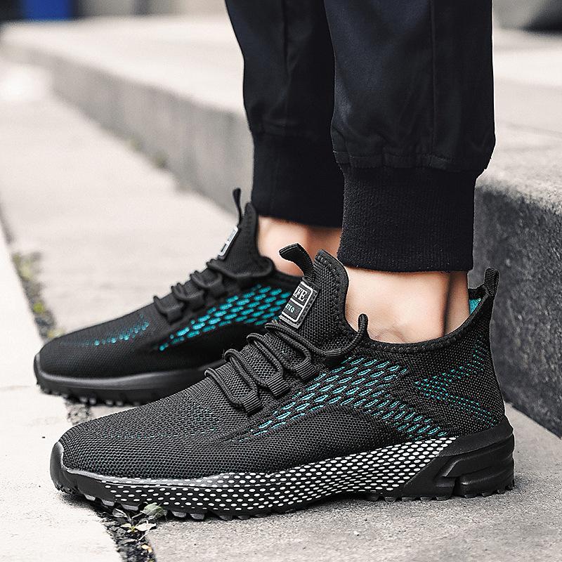 Große Sneaker Leichte Laufschuhe Fliegendes Gewebe Sportschuhe Trendige Schuhe Outdoorschuhe