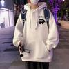 Men's Trendy High Street Hoodie: New 2025 Autumn/Winter Velvet Loose Fit Teen Jacket