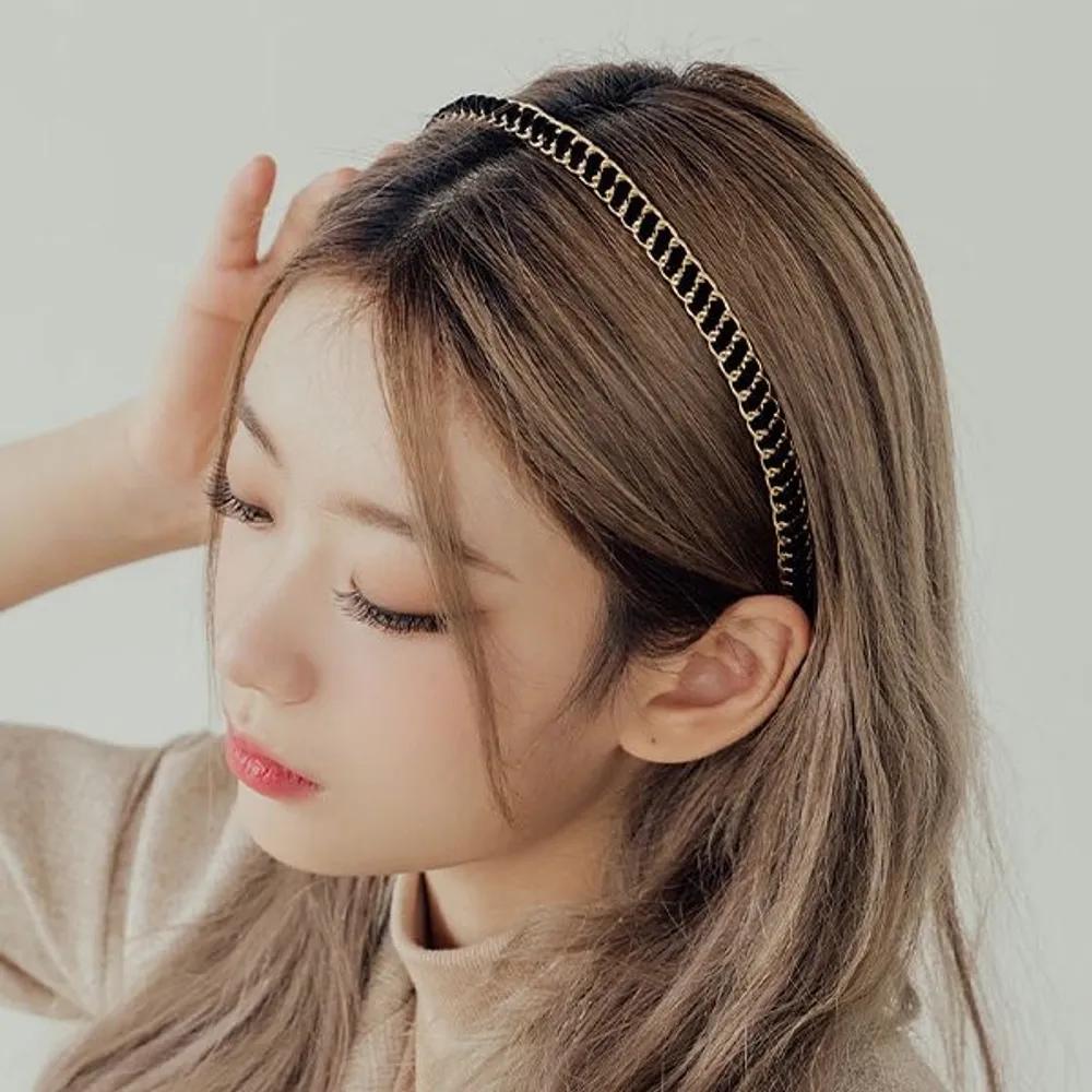 Velvet Chain Straight Headband (21HB016)
