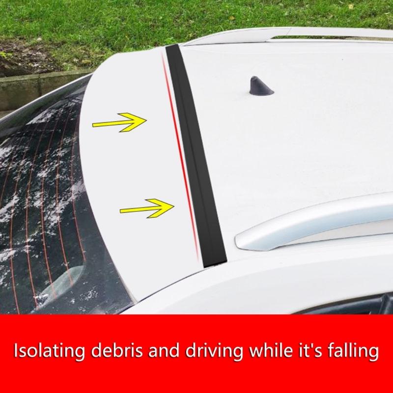 Rubber Auto Rear Trunk Seal 1.5 Meters Long For Vehicle Window Doors And Hatchback Dust Proof Noise Reduction Waterproof
