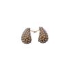 High-End Fashion Simple Metal Pearl Earrings Women'S Light Luxury Temperament Earrings Design Sense Versatile Jewelry Stud Earrings