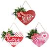 Door Hanging Sign Happy Valentine Day Pendant Wall Door Pendant Home Party Ornaments For Walls  Doors Decorations