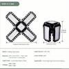 15000LM 150W Katlanabilir LED Ampuller E27 Garaj Lambası Ayarlanabilir Çoklu Panel Market Mağaza Tavan Lambası Atölye Depo Aydınlatma