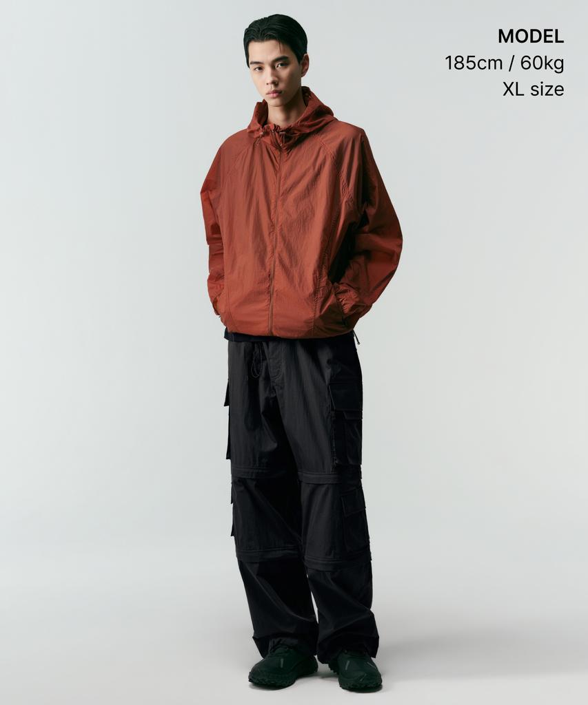 Musinsa Standard [City Leisure] Sheer Windbreaker Jacket [Orange]