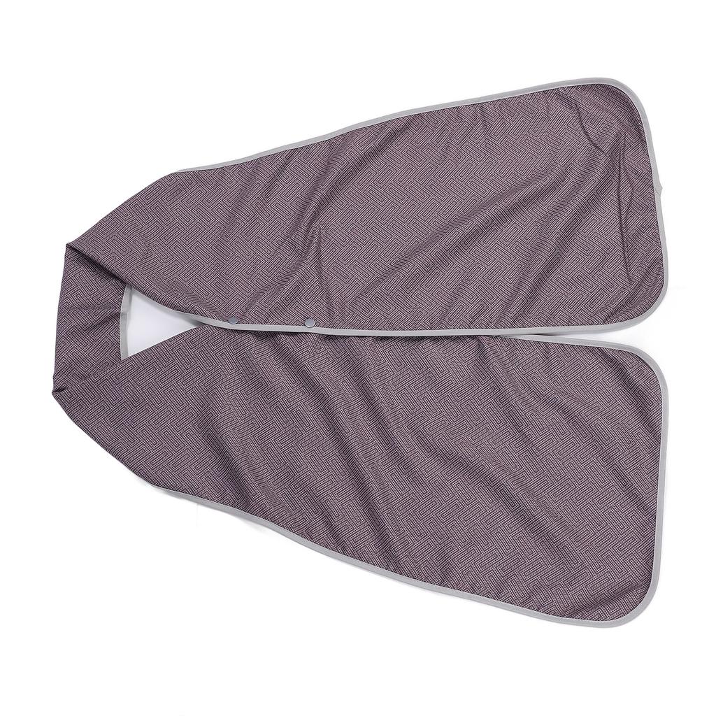 Adult Bib Scarf Double Sided Snap Button Skin Friendly Elderly Dining Clothing Protector for Eating