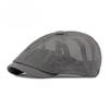 Summer Full Mesh Newsboy Cap for Men Women Breathable Octagonal Hat British Retro Flat Cap Sun Protection Outdoor Painter Hat Peaked Cap