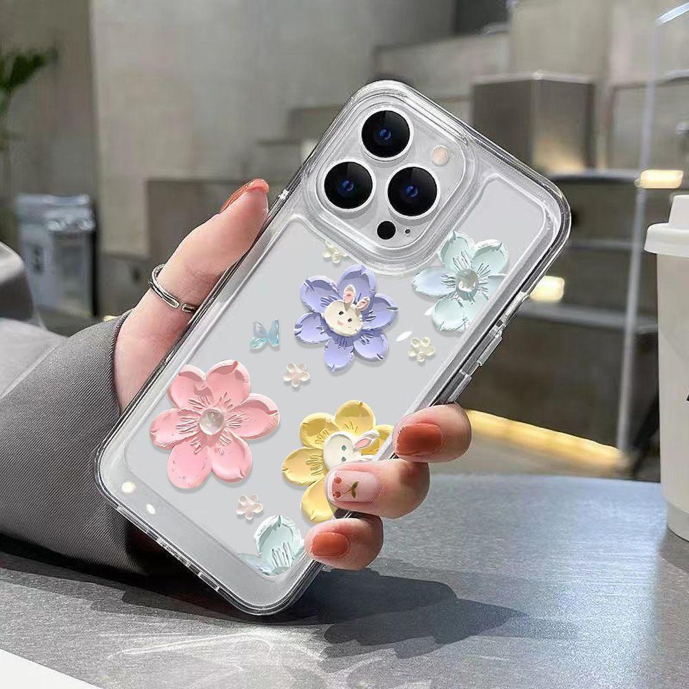 Rainbow Smile Face iPhone Case: Fits Apple 13, 14, and 16 Pro Max, Full Coverage.