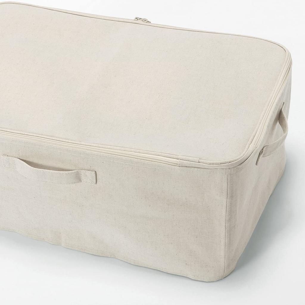 MUJI Soft 59cm x 39cm x 23cm Polyester Clothing Storage Item Number 12403531 Box, Large, (W) (D) (H), Linen, Case,