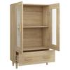 Vidaxl Wysoka Szafka, Dąb Sonoma 70X31X115 Cm, Materiał Drewnopochodny