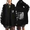 2025 Attack On Titan Wings of Freedom Zip Hoodie for Men & Women