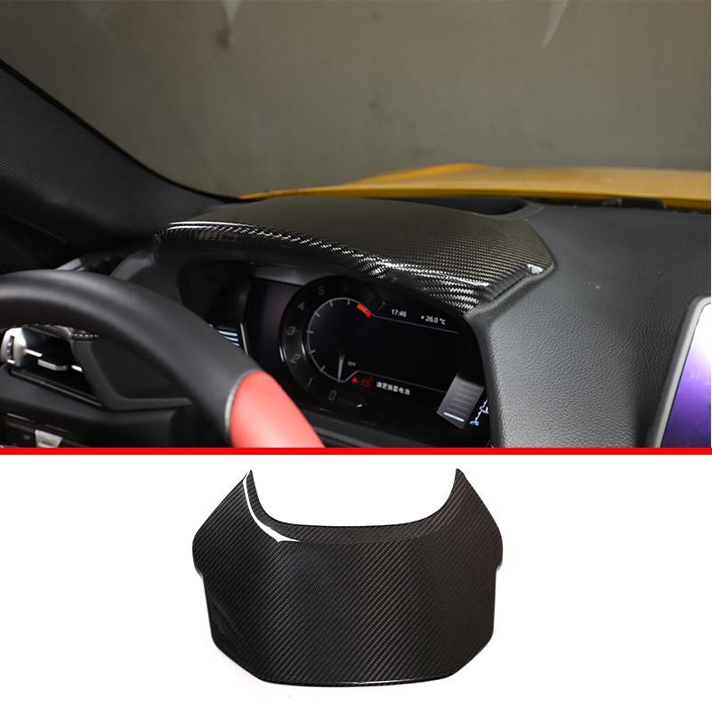 Real Carbon Fiber For Toyota Supra MK5 A90 2019-2025 Center Console Steering Wheel Interior Gear Decoration Mirror Trim Sticker