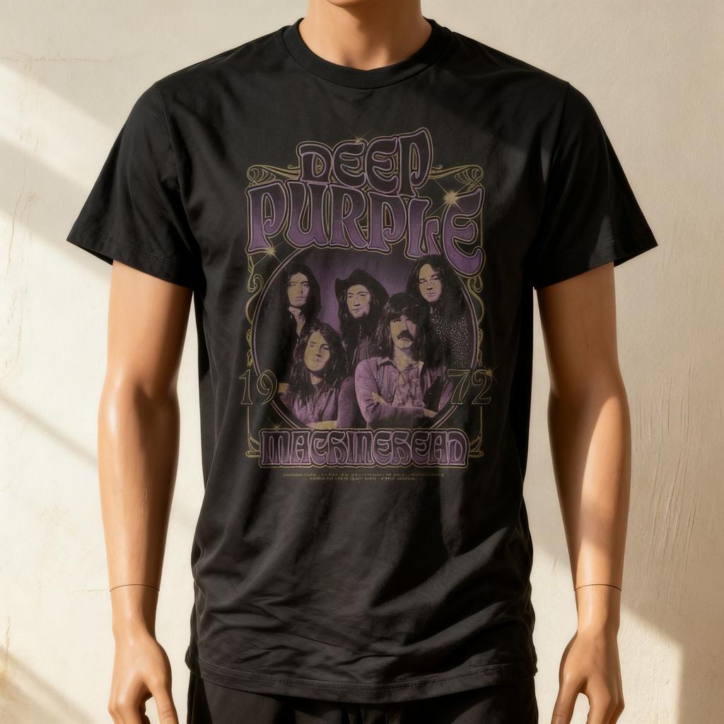 Deep Purple Band Black Tour Unisex Adult T-Shirt All Size