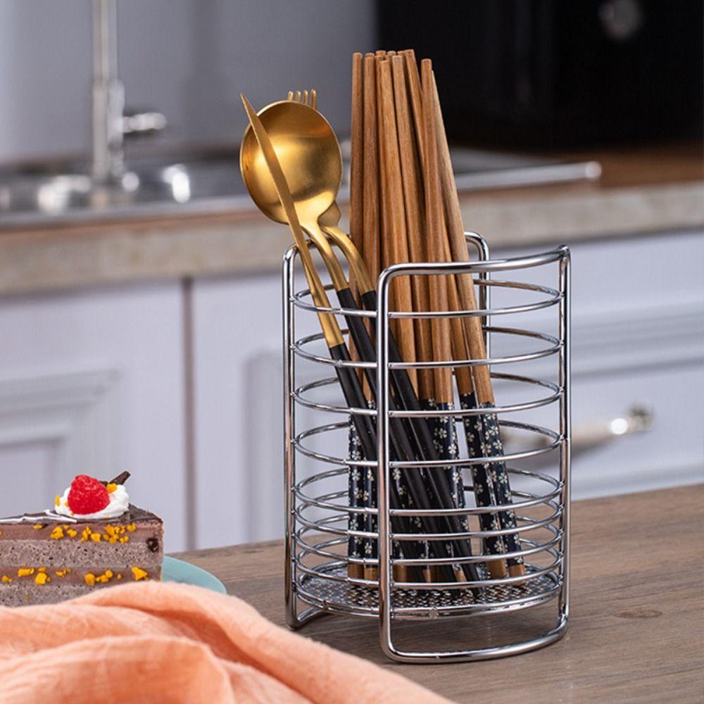 Draining Hole Base Chopstick Drying Racks Round Tableware Organizer  Desktop Organization