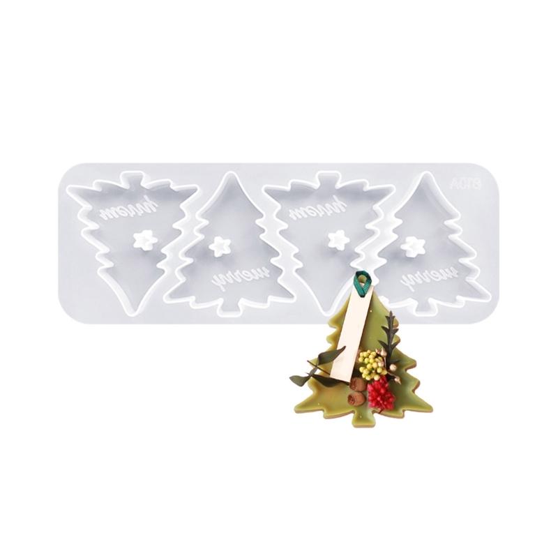 Flexible Silicone Aromatherapys Stone Mold Christmas Tree Decoration Mould High Temperature Resistant Mould for Ornament