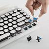 Retro RGB Backlit Punk Mechanical Keyboard with Dual-Mode Wired & Bluetooth, Electroplated Round Keys for Gaming & Office Use - In Stock