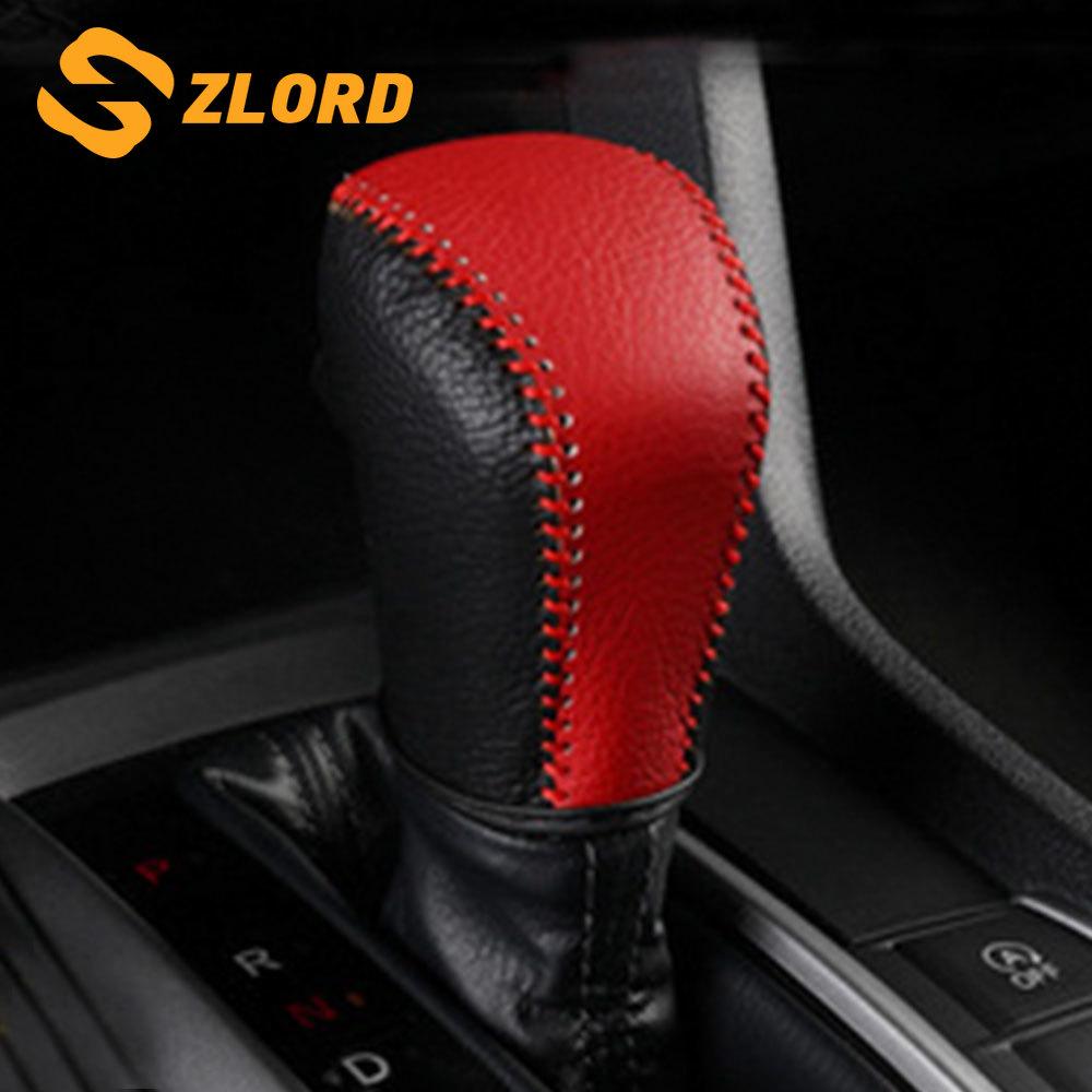 

Кожаный чехол с воротником переключения передач для Honda Civic X 10th 2016 - чехол для ручки переключения передач