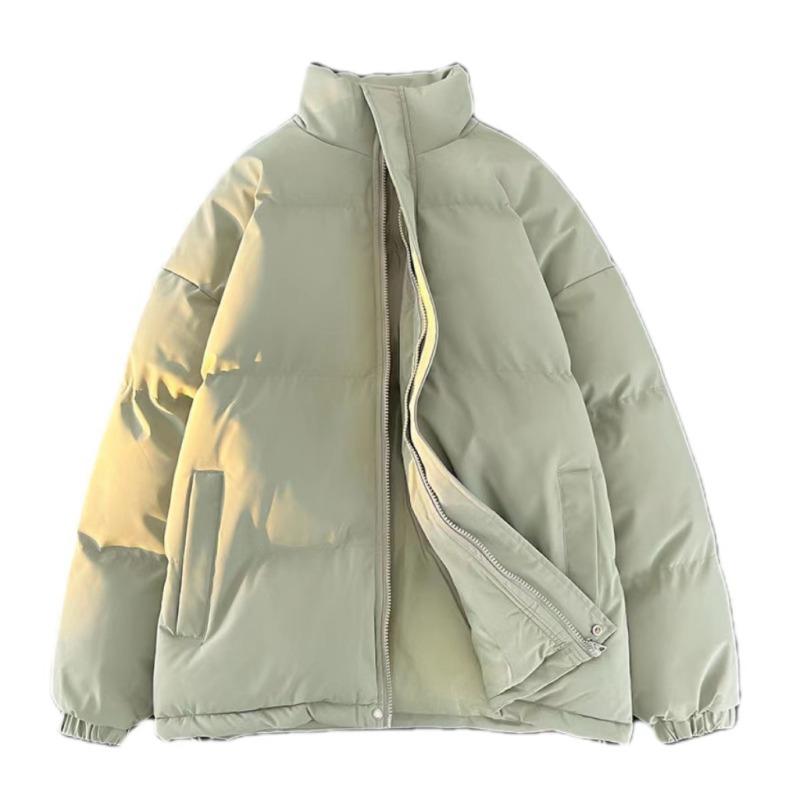 

Осень и зима новая одежда большого размера с хлопковой подкладкой мужские зимние пальто модный бренд воротник-стойка утолщенная хлопковая одежда 4XL