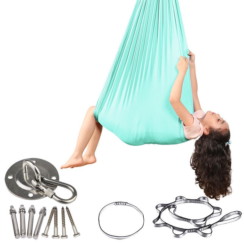 Elastic Sensory Hammock Chair for Kids - Indoor/Outdoor Swing with Accessories