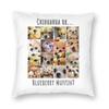 Chihuahuas Vs Blueberry Muffins Square Pillowcase Polyester Linen Velvet Printed Zip Decorative Throw Pillow Home Cushion Cover