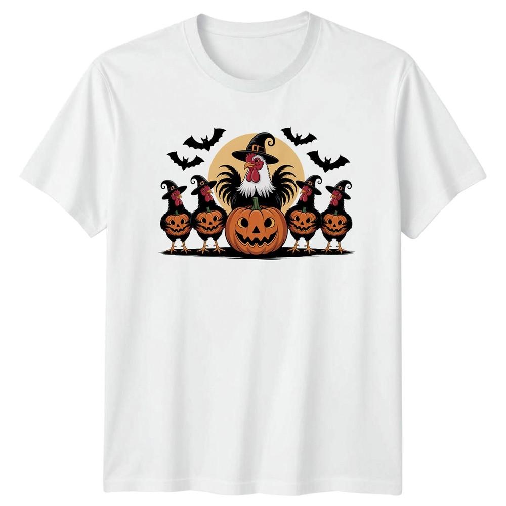 Trick Or Treat Chicken Witch TShirt Halloween Chicken Gift For Him And Her S