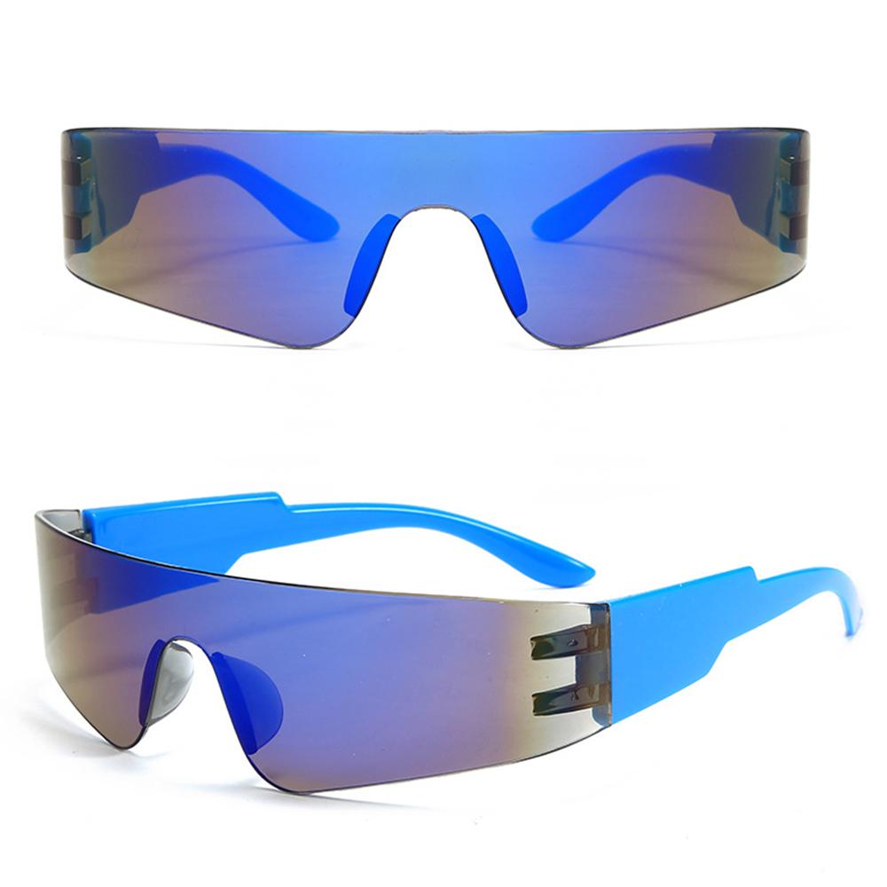 One Piece Sunglasses Rimless Fashion Sunglasses Large Frame Sunglasses Pc Material For Designer Wear Cycling Fashion Events