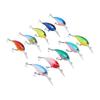 10Pcs Artificial Crankbait 3D Fishing Bait Fishing Accesories for Bass Pikes Freshwater