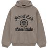 Essentials Heavy Fleece Vintage Shrunken Hoodie Heather Grey Men Tops 192HO246214F