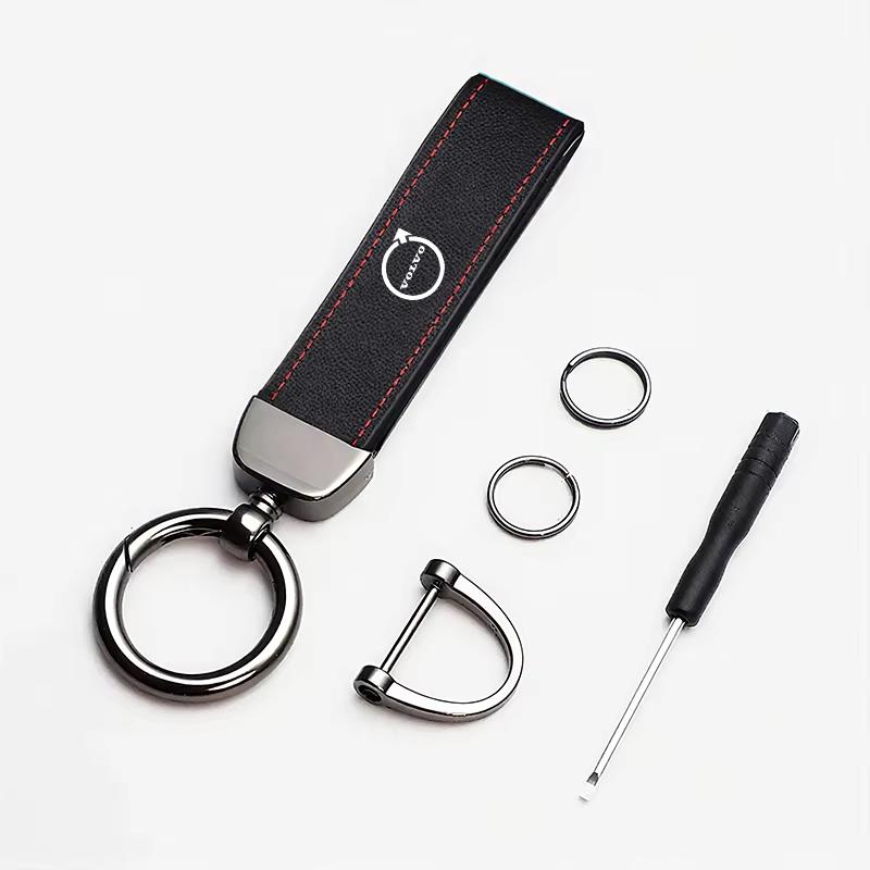 Car Logo Tire Valve Stems Cap Keychain Style Wheel Air Valve Cover For Volvo Xc60 Xc90 V40 V60 S60 V50 V90 S80 C40 XC40 V70 XC70