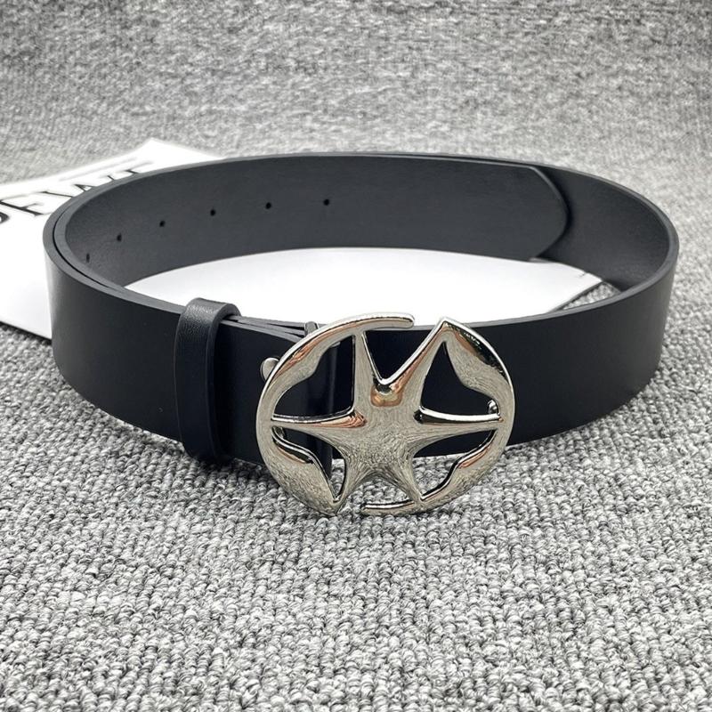 Teens Formal Pants Belt for Dress Ladies Waist Belt with Hollow Star Buckle