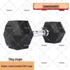 Zhong Bi Sheng Hexagonal Rubber Coated Dumbbells